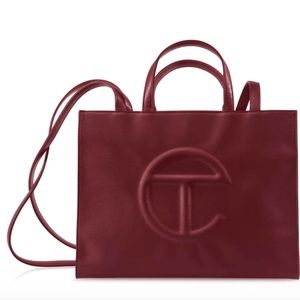 Telfar Medium Oxblood Shopping Bag